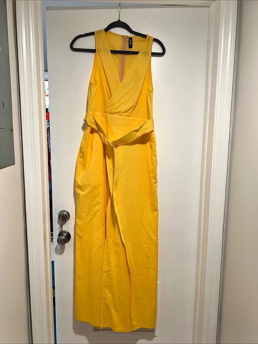 Yellow Wide-Leg Jumpsuit